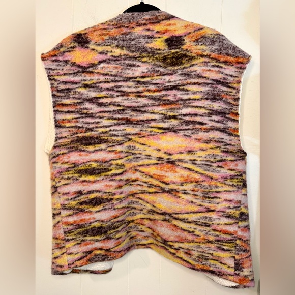 Free People Layer Up Oversized Wool Vest, Size S - Picture 9 of 11